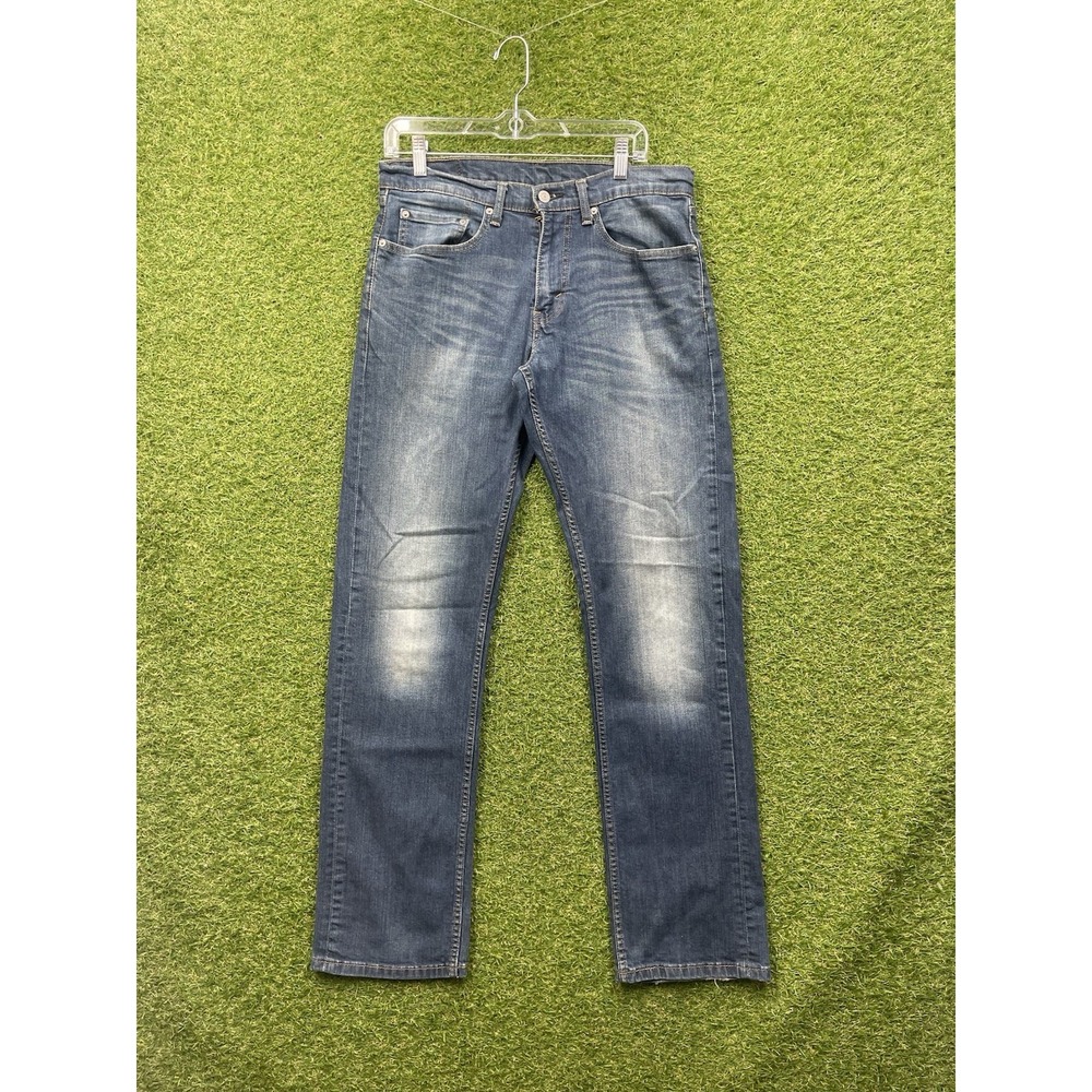 Levis 559 Jeans Mens 32x34 Dark Wash Relaxed Straight Grunge Distressed Y2K